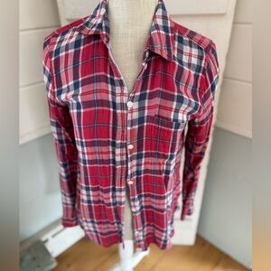 Red Plaid Men's Shirt